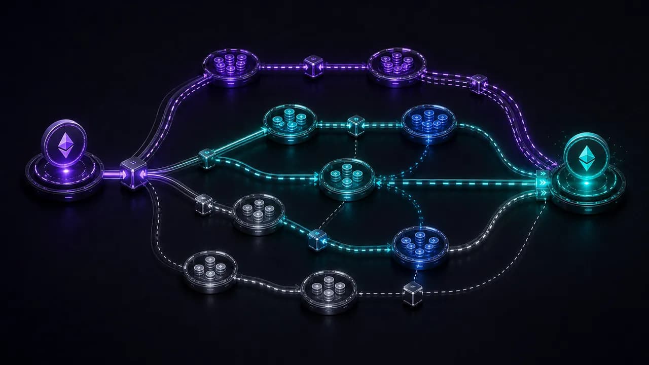 Generated MindSwap article banner for Onchain DEX Routing erklärt: Warum die Route genauso wichtig ist wie das Angebot