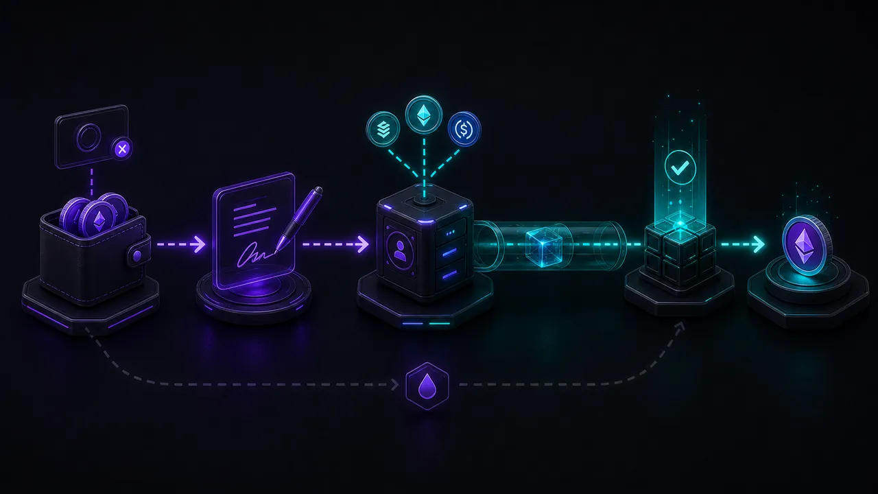 How gasless swap routes work - figure 1
